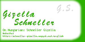 gizella schneller business card